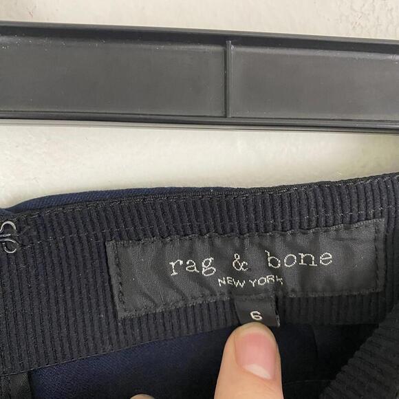 RAG & BONE navy Layla ankle stretch trousers sz 6 - Picture 5 of 6